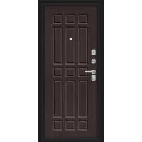 Входная дверь Мило МФ/BChrome (Букле черное/Wenge Melinga)