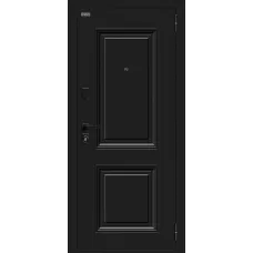 Входная дверь Некст МФ/SBlack (Букле черное/White Silk)