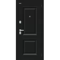 Входная дверь Некст МФ/BChrome (Букле черное/Cappuccino Melinga)