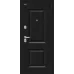 Входная дверь Некст МФ/BChrome (Букле черное/Cappuccino Melinga)