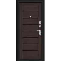 Входная дверь Техно/BChrome (Букле черное/Wenge Melinga)