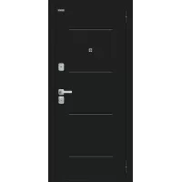 Входная дверь Техно/BChrome (Букле черное/Bianco Melinga)