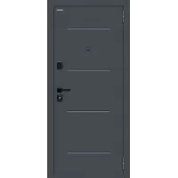 Входная дверь Техно/SBlack (Старк антрацит/White Silk)