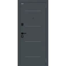 Входная дверь Техно/SBlack (Старк антрацит/White Silk)