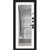 Входная дверь Флэт/SBlack (Black Shell/White Silk)