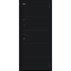 Входная дверь Флэт/SBlack (Black Shell/White Silk)