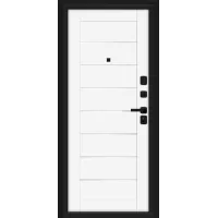 Входная дверь Прайм/SBlack (Black Shell/White Silk)