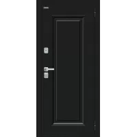 Входная дверь Thermo Флэш МФ/BChrome (Букле черное/Wenge Melinga)