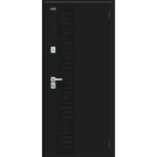 Входная дверь Thermo Техно Декор-2 (Букле черное/Cappuccino Veralinga)