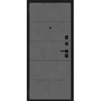 Входная дверь Граффити-1 Инсайд/SBlack (Букле черное/Slate Art)