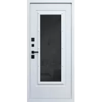 Входная дверь Titanium с окном и английской решеткой (терморазрыв 3к)