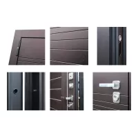 Входная дверь Дуэт (Орех рифленый)