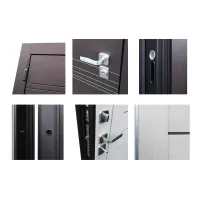 Входная дверь Дуэт (Белая лиственница)