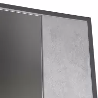 Входная дверь Беркут с зеркалом (Бетон светлый)