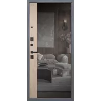 Входная дверь Беркут с зеркалом (Дуб галиф натуральный)