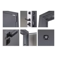 Входная дверь Беркут с зеркалом (Белый матовый)