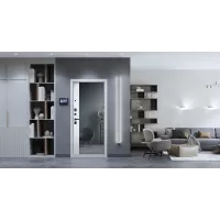 Входная дверь Беркут с зеркалом (Белый матовый)