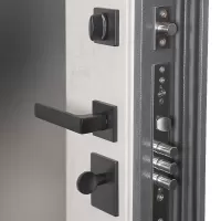 Входная дверь Беркут с зеркалом (Белый матовый)