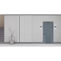 Входная дверь Вертикаль с зеркалом