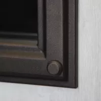 Входная дверь Аляска с окном и лазерной резкой (терморазрыв)