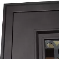 Входная дверь Аляска с окном и лазерной резкой (терморазрыв)