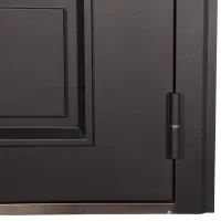 Входная дверь Аляска с окном и лазерной резкой (терморазрыв)