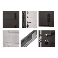 Входная дверь Аляска (Сосна белая, терморазрыв 3к)