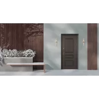 Входная дверь Аляска (Статус коньяк, терморазрыв 3к)