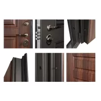 Входная дверь Аляска (Статус коньяк, терморазрыв 3к)