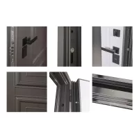 Входная дверь Тайга с зеркалом (терморазрыв 3к)