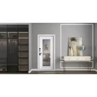 Входная дверь Тайга с зеркалом (терморазрыв 3к)