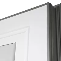 Входная дверь Тайга с зеркалом (терморазрыв 3к)