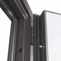 Входная дверь Тайга с зеркалом (терморазрыв 3к)