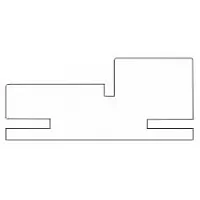 Короб с упл. TЕЛ. ТВ - Ясень графит