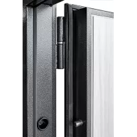 Входная дверь ДК-70 Зеркало Сандал белый