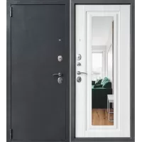 Входная дверь ДК-70 Зеркало Сандал белый Входная дверь ДК-70 Зеркало Сандал белый