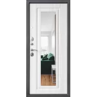 Входная дверь ДК-70 Зеркало Сандал белый