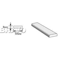 Притворная планка 2000*30*8 Браво (Grey Silkwood)