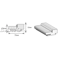 Коробка "Т" 2070*70*32 (у,п)