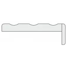 Пилястра ТЕЛ. ТВ - Слоновая Кость Патина Серебро